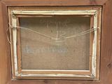 an old picture frame with a message written on it