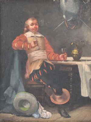 Ecole XIXe - MAGNIER Le buveur