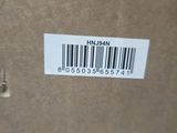 a close up of a box with a barcode on it
