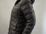 an image of a black jacket with a fur lined hood