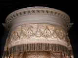 an image of a very ornately decorated bed
