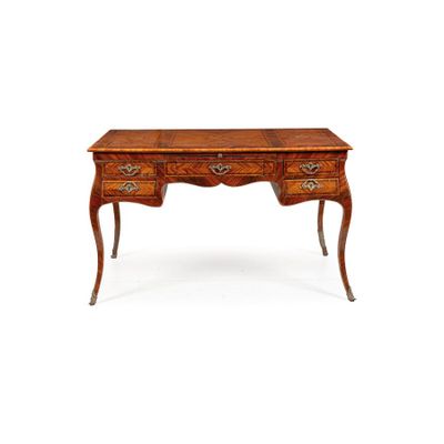 Bureau Central PlaquÉ DE Divers Bois, Naples, Xixe SIÈCle