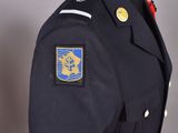 a close up of a uniform on a mannequin mannequin