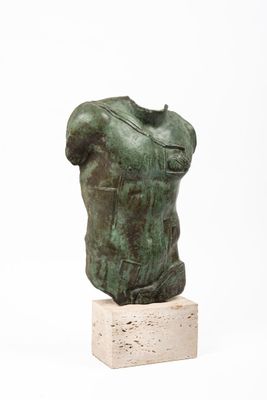 Igor MITORAJ (1944-2014). "Persée", bronze à patine verte, s… - Photo 1