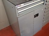 an image of a workbench in a lab with a lot of drawers