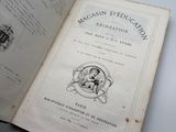 an open book with a picture of a man and a woman on it