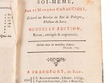 an old book opened to a page with a picture of the title