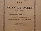 an old book with a picture of paris and the words plan de paris