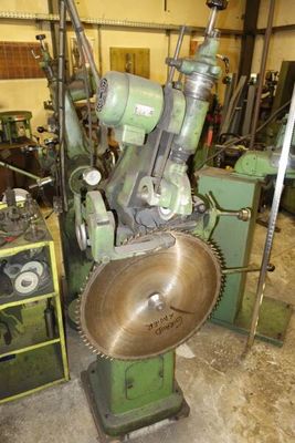 a machine that is sitting inside of a building
