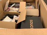 many boxes of electronics in the store for sale