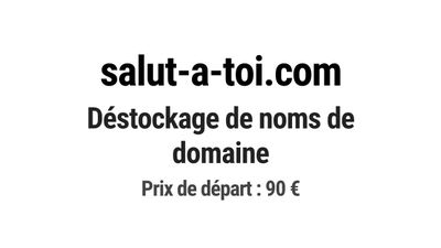Nom de domaine salut-a-toi.com.