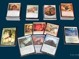 beaucoup de cartes sur la table