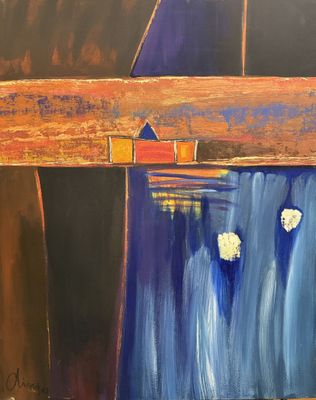 an image of a painting of a boat on a body of water