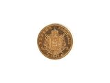 l'image d'une pièce d'or sur laquelle figurent des armoiries