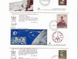une image représentant une feuille de timbres sur laquelle figure l'image d'un homme à skis
