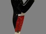 a figurine of a man with a bird in his hand
