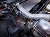 a close up view of the engine of a car