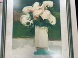 a picture of a painting of flowers in a vase