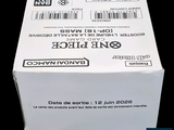 a white box that has a black and white label on it
