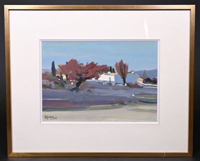 Henri de JORDAN (1944-1996). Paysage du midi.
