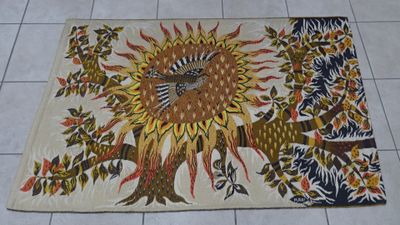 Michèle RAY (né en 1933) "Aube" Tapisserie en laine des Atel…