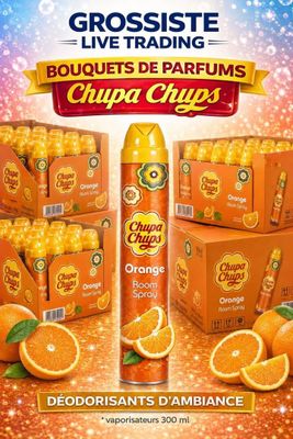 une affiche faisant la promotion des oranges et des jus d'orange, sur fond doré