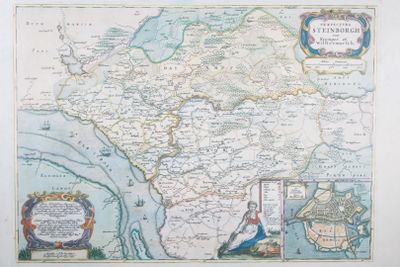 une vieille carte de l'Angleterre sur laquelle figure un oiseau