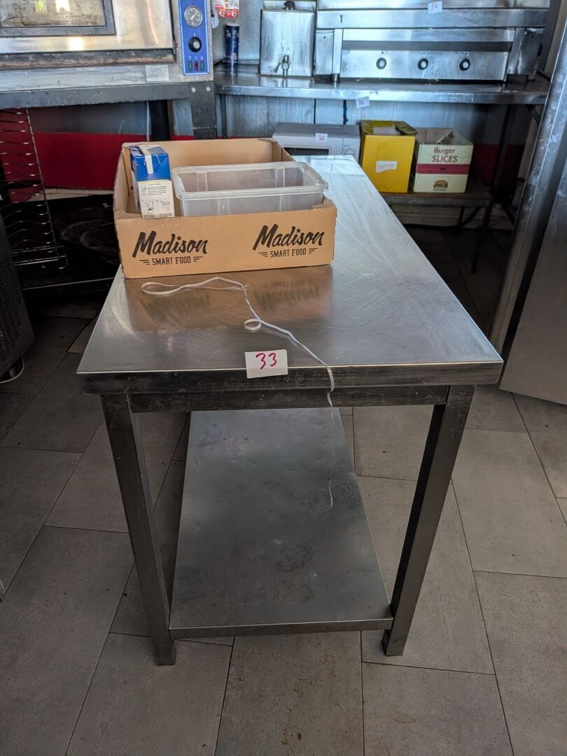 TABLE inox 2 plateau