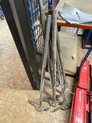 a lot of tools that are sitting on the floor