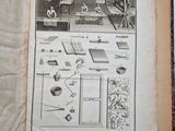 an open book with drawings of various objects on it