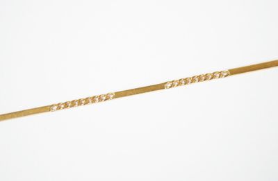 an image of a gold necklace with a chain on a white background