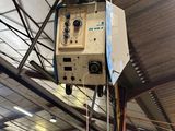 a machine that is sitting inside of a building