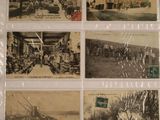 plusieurs anciennes cartes postales représentant de vieilles photos d'une usine et d'un bâtiment