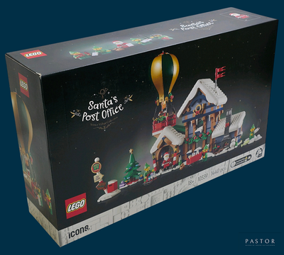 une boîte de Lego contenant une scène de Noël