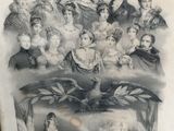 an old black and white photo of a group of people
