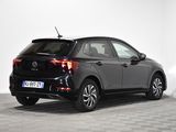 the back of a black volkswagen e - cross parked on a checkered floor