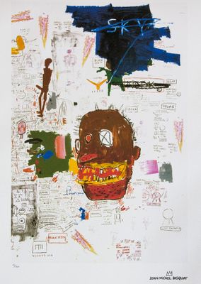 une image représentant un tableau d'un homme dont le visage est dessiné sur une feuille de papier