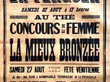 une affiche en noir et blanc annonçant le concert de La Pergola