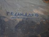 a picture of a close up of a painting on a table