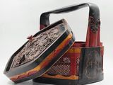 an image of a black and red box with a handle