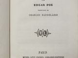 an open book with a black and white title on it