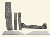 two pieces of marble sitting on top of each other