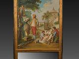 une image d'un tableau représentant un homme et une femme dans un paysage