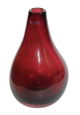 KROSNO - VASE en verre soufflé teinté parme en forme de gout…