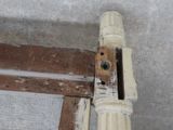 a picture of a close up of a pipe on a wall