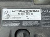 a picture of a car battery with a sticker on it