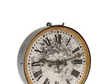 a clock with roman numerals on it on a white background