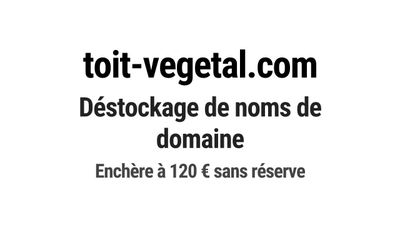 Nom de domaine toit-vegetal.com.