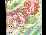 a picture of a pokemon card with a picture of a group of people
