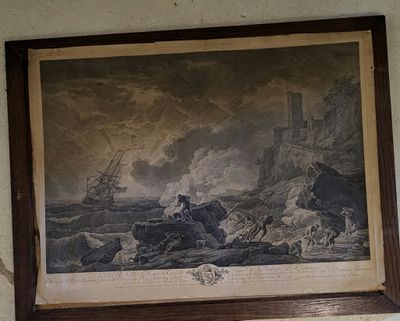 a picture of a painting hanging on the wall